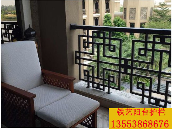 鐵藝萬字花陽臺護欄