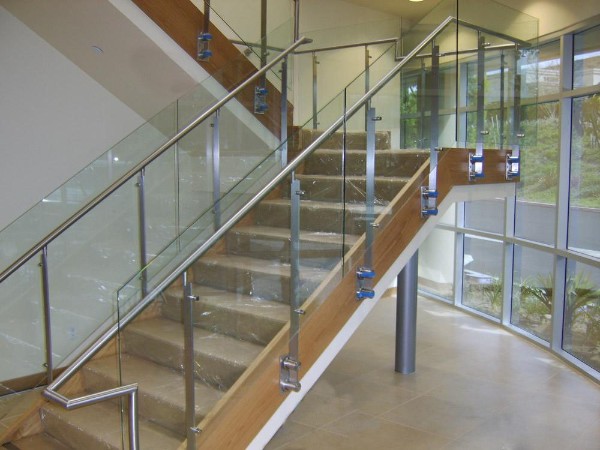 室內(nèi)玻璃樓梯扶手  DJ-8009