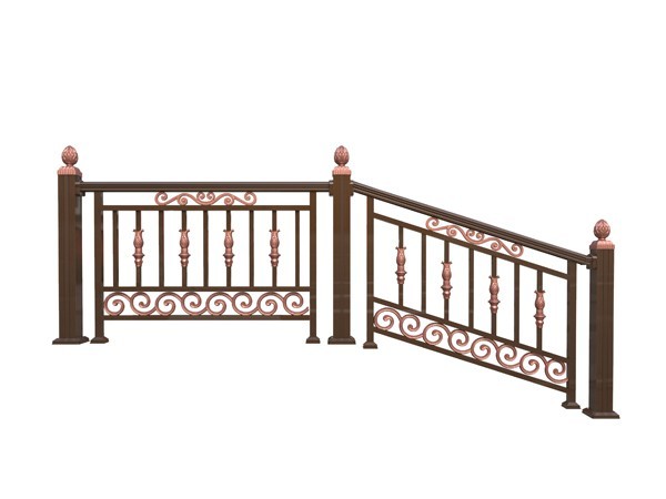 簡約鋁藝樓梯扶手