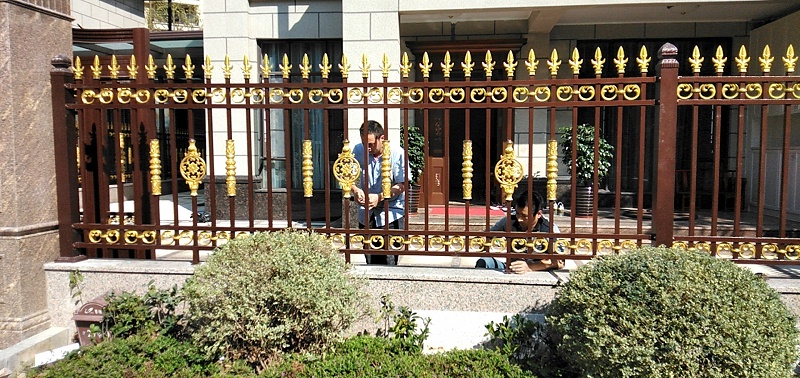 鋁藝圍欄安裝效果