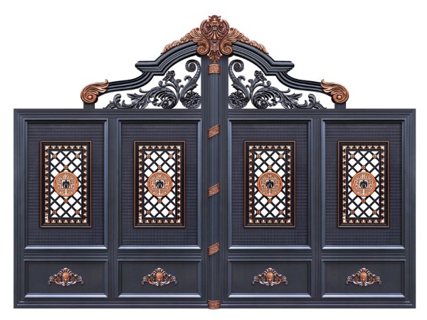 豪華中式鋁藝大門(mén)  DJ-2034