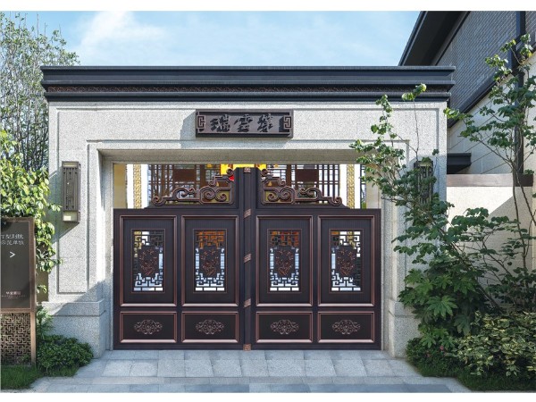 豪華中式鋁藝大門  DJ-20335