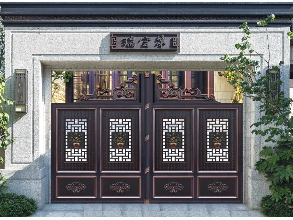 豪華中式鋁藝大門(mén)  DJ-20336