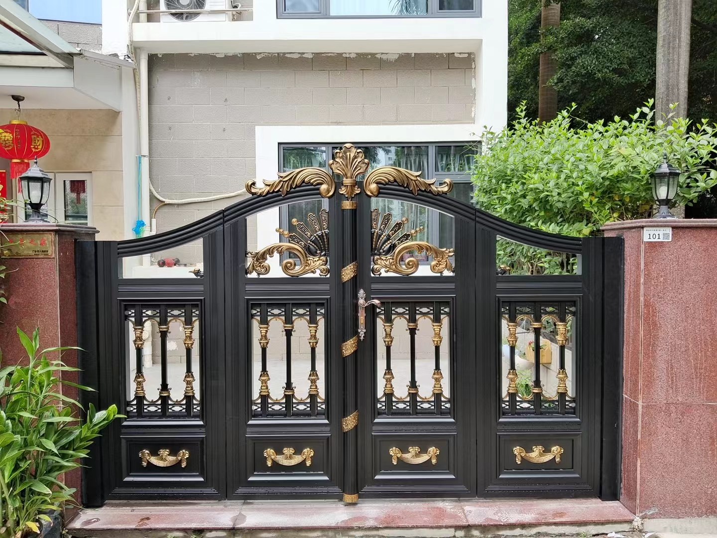 豪華中式鋁藝大門(mén)  DJ-2033