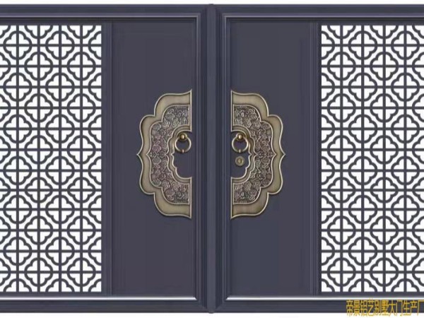 新款鋁藝別墅大門定制案例